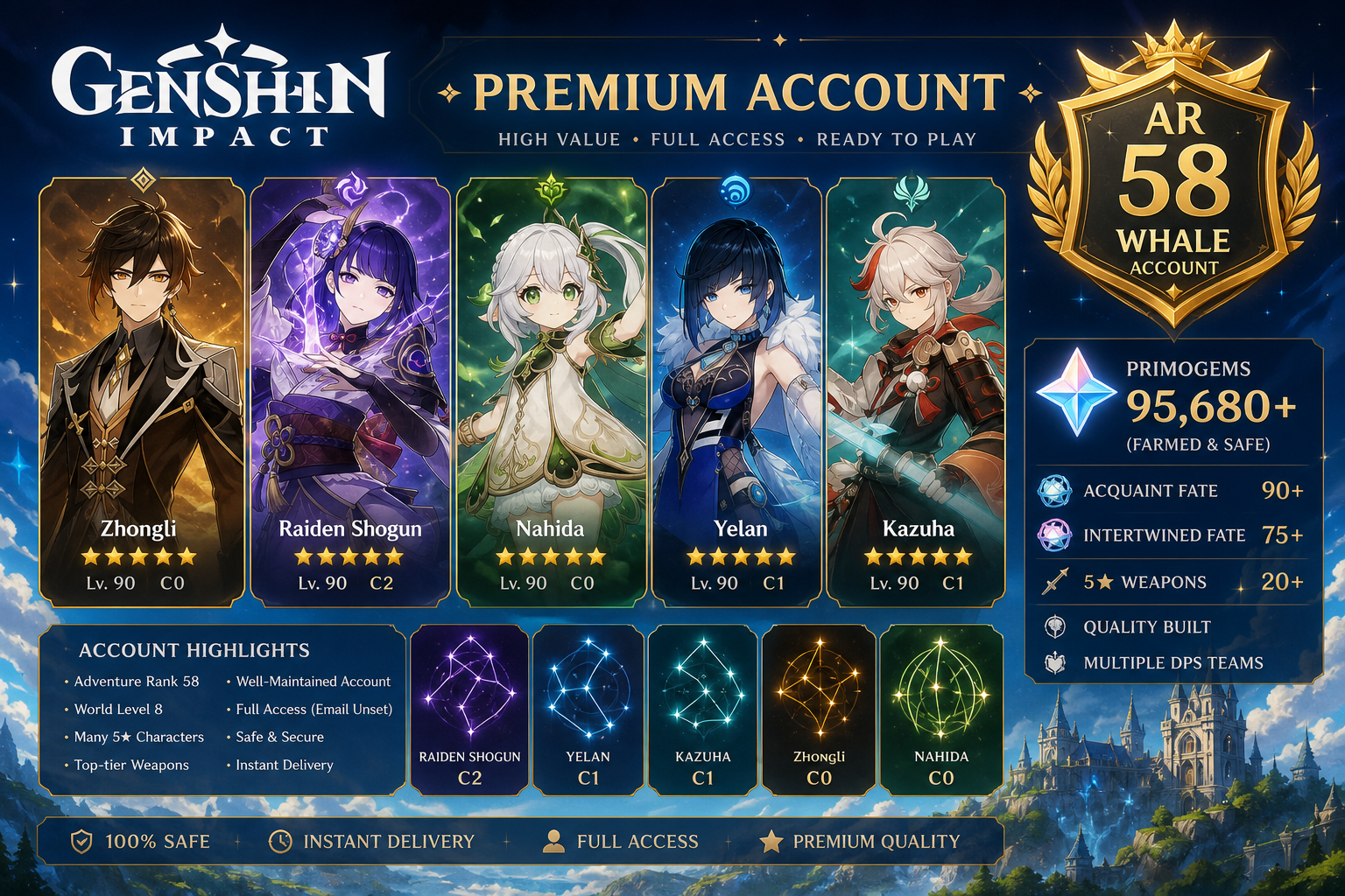 Genshin Impact Accounts